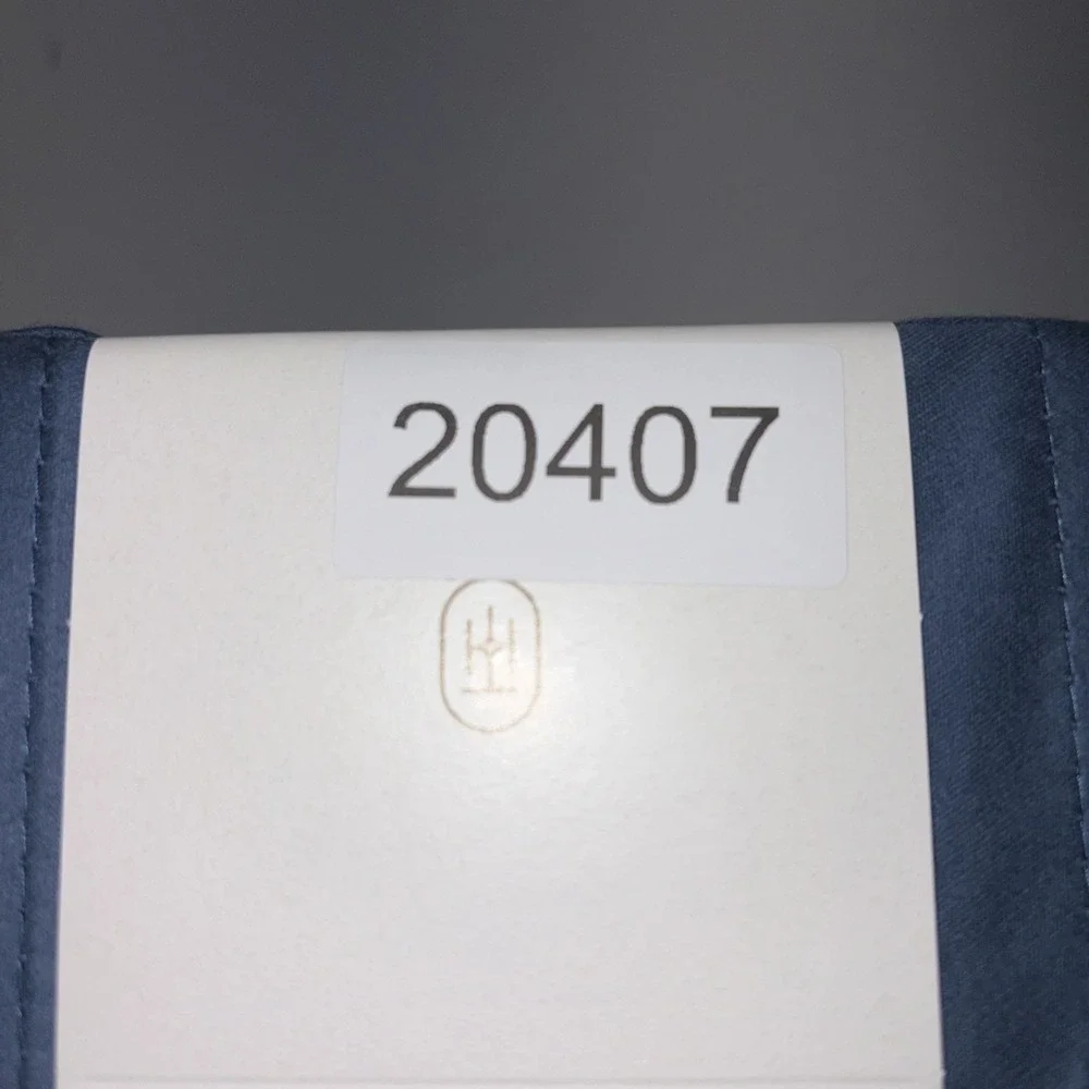 Threshold Performance 100% Cotton Sateen QUEEN Flat Sheet Blue 400 TC Smooth